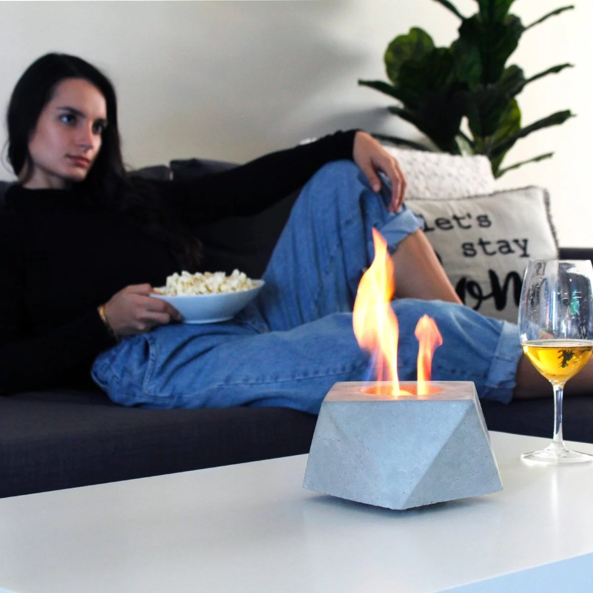 Colsen Square Tabletop Fire Pit