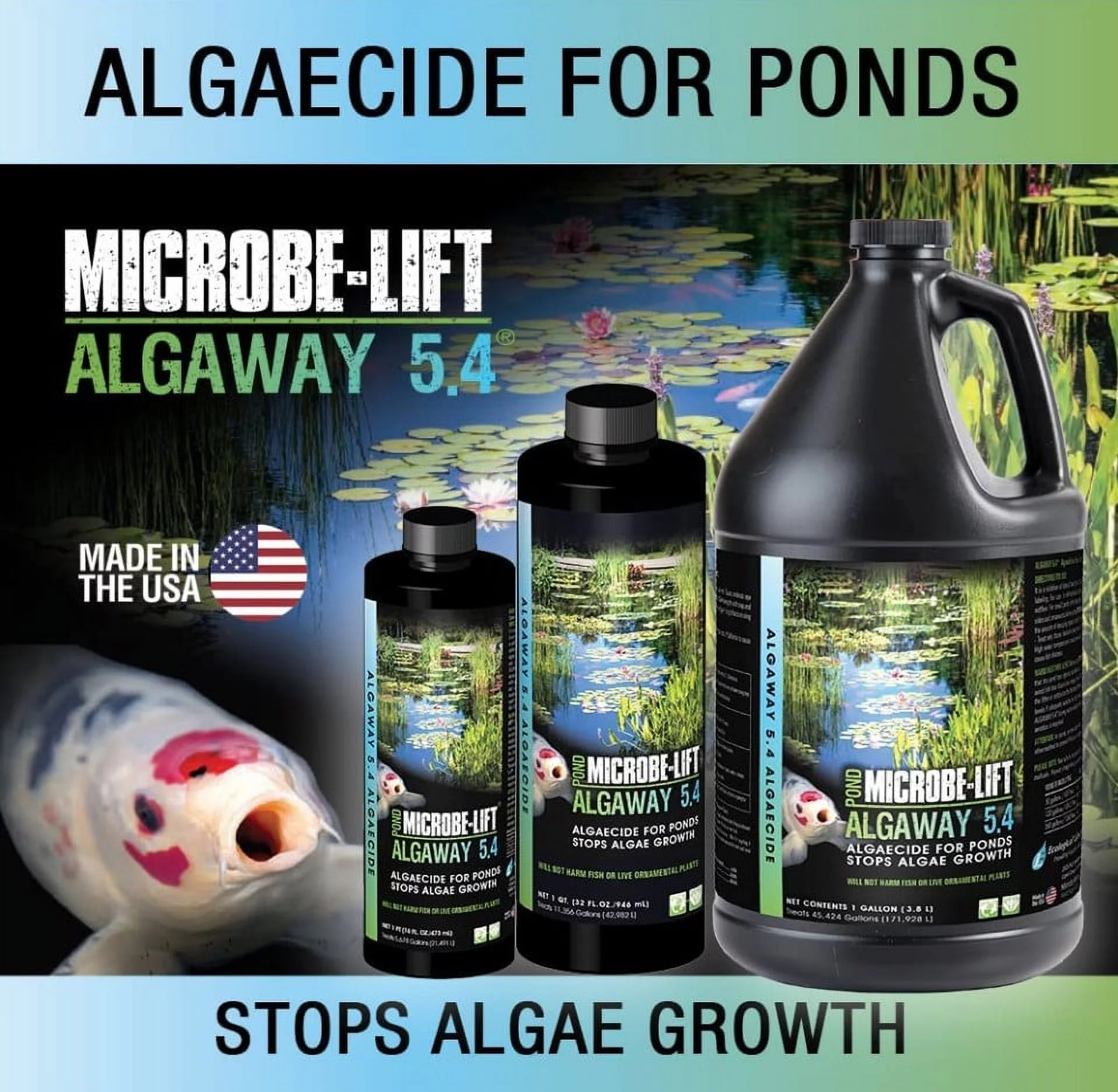 Microbe Lift Pond Algaway 5.4 ALGA 32 oz.