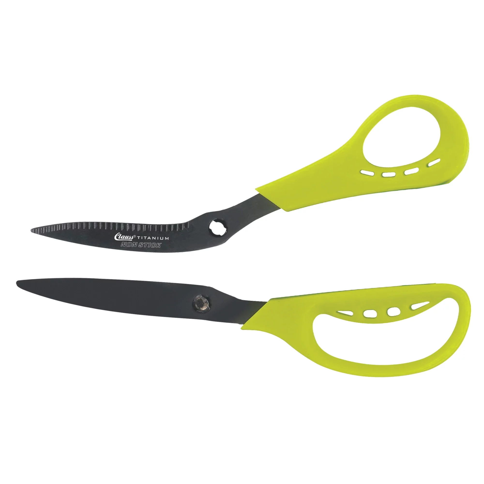 Clauss Airshoc Titanium Non Stick Garden Shear, Green