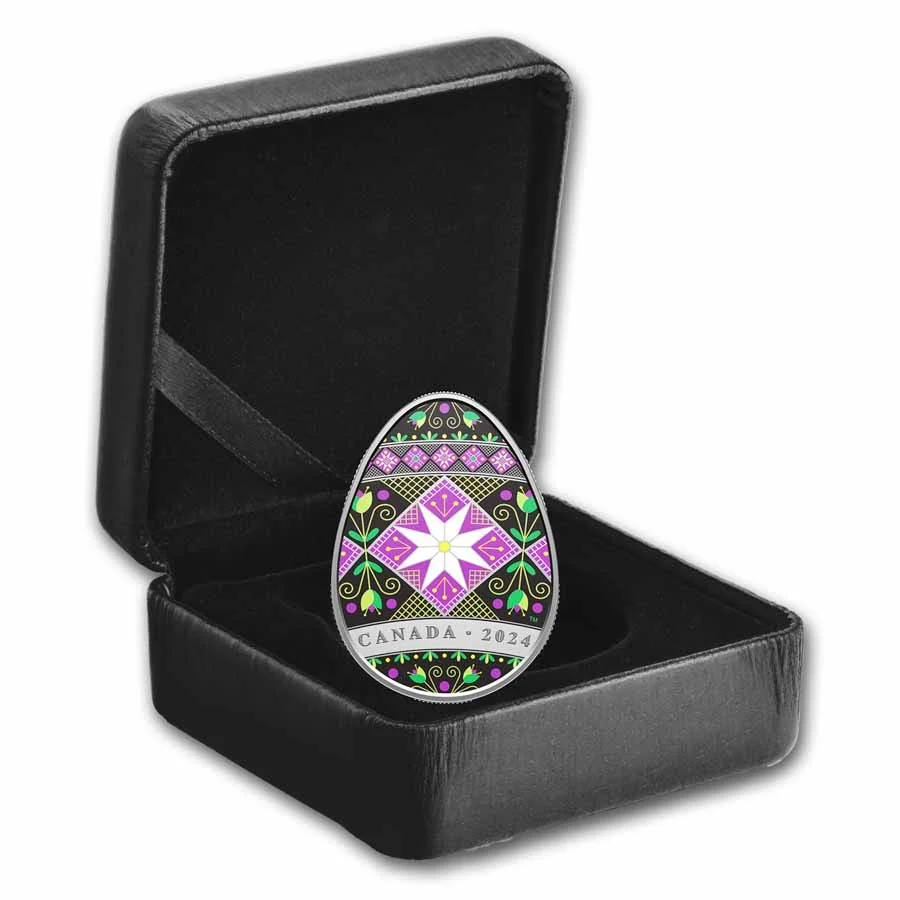 2024 Canada 1 oz Silver $20 Traditional Pysanka