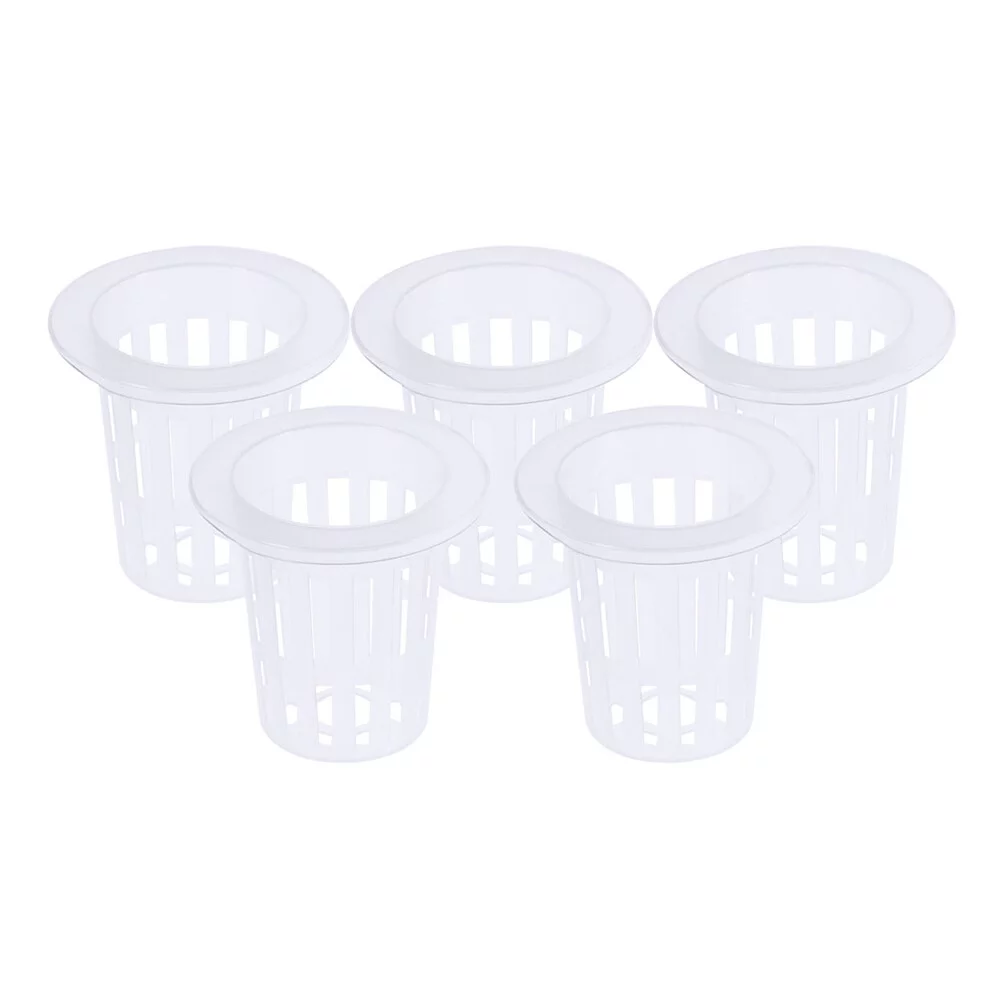 Guichaokj 30pcs Slotted Mesh Soilless Culture Vegetable Net Pots Baskets Cups for Hydroponics Aquaponics Orchids