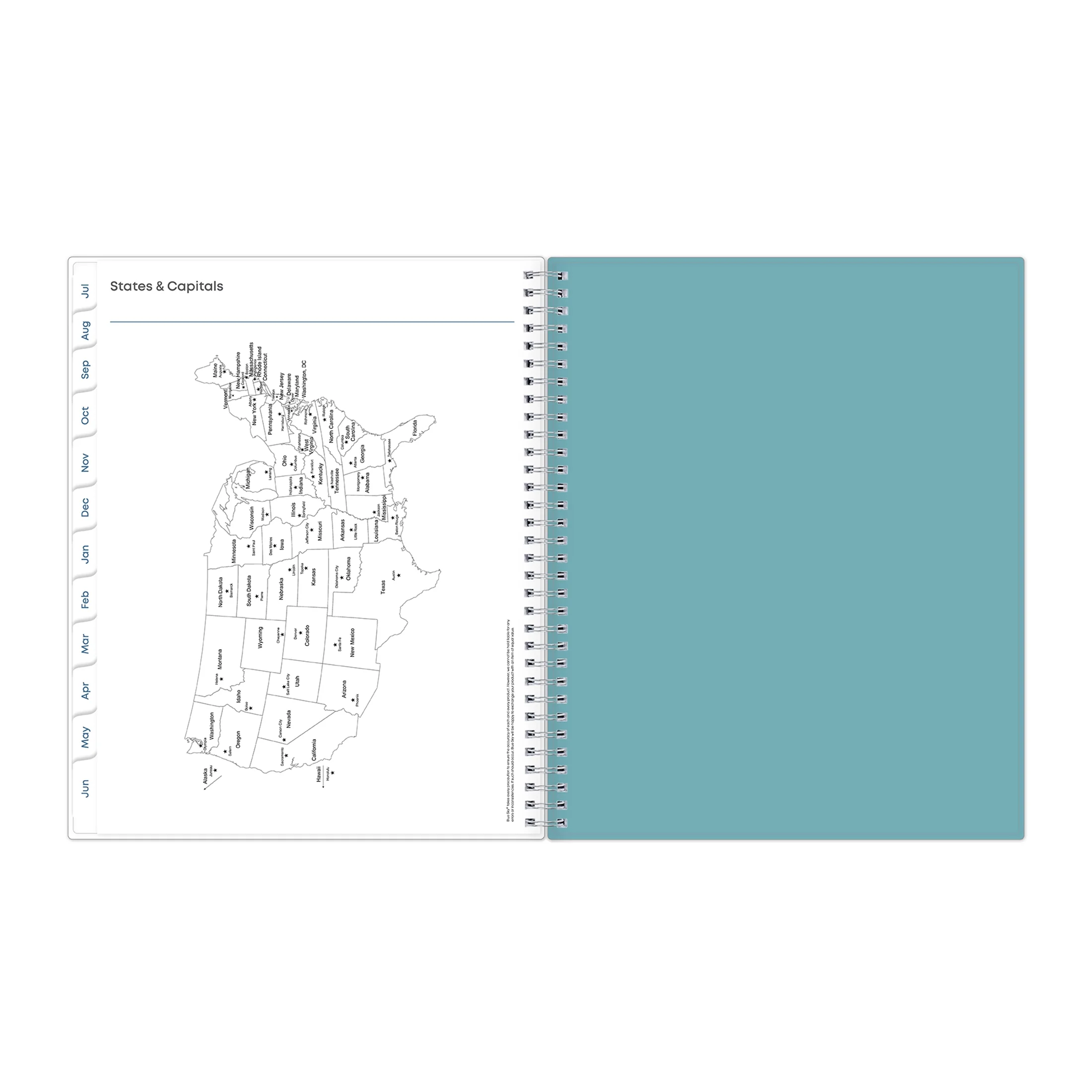 2024-2025 Teacher Lesson Planner, 8.5x11, Blue Sky, Teacher Dots