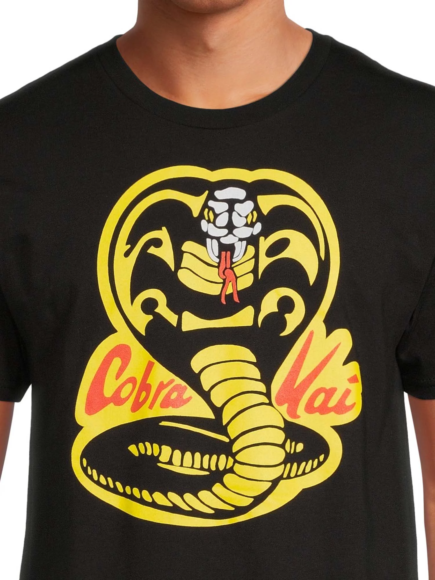 Cobra Kai Classic Logo Men's & Big Men's Graphic Tees, 2-Pack Bundle