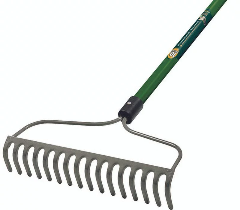 Landscapers Select 34583 Bow Rake 16 Tine 60 Inch Fiberglass Handle
