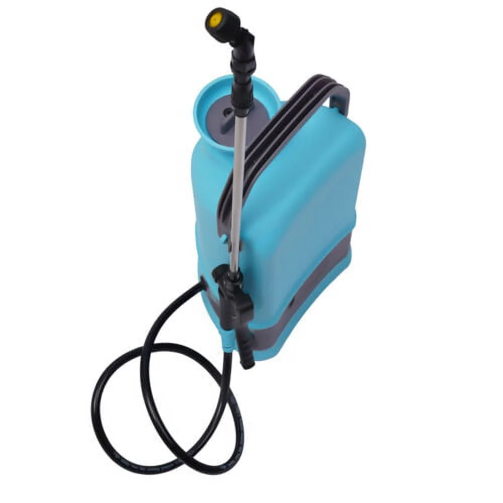 1.32 Gal Electric Garden Weed Sprayer Battery Powered 5 Nozzles Retractable Wand