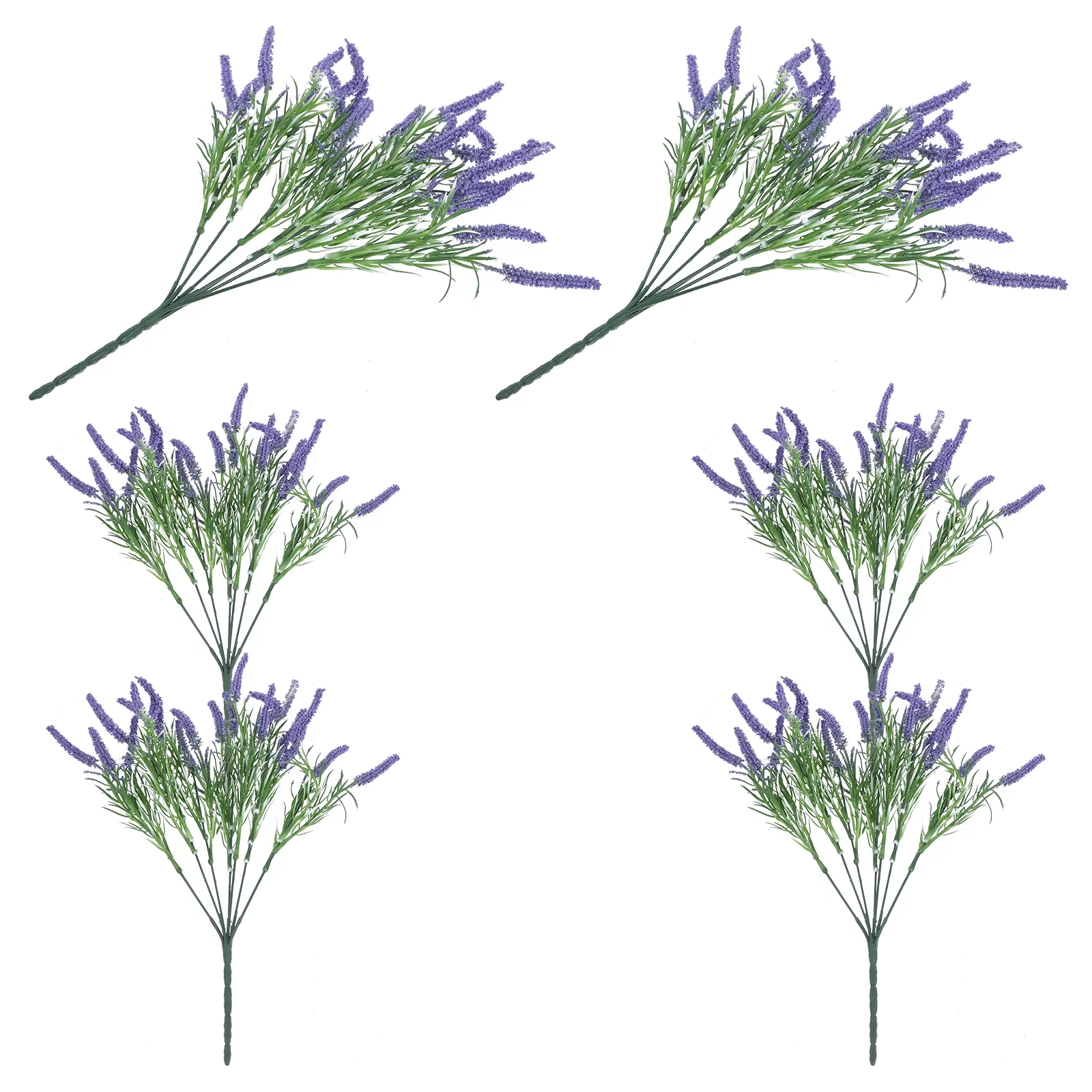 Gongxipen 6Pcs Artificial Lavender Flowers Plastic Faux Flowers Plants Bouquets Fake Greenery Flowers