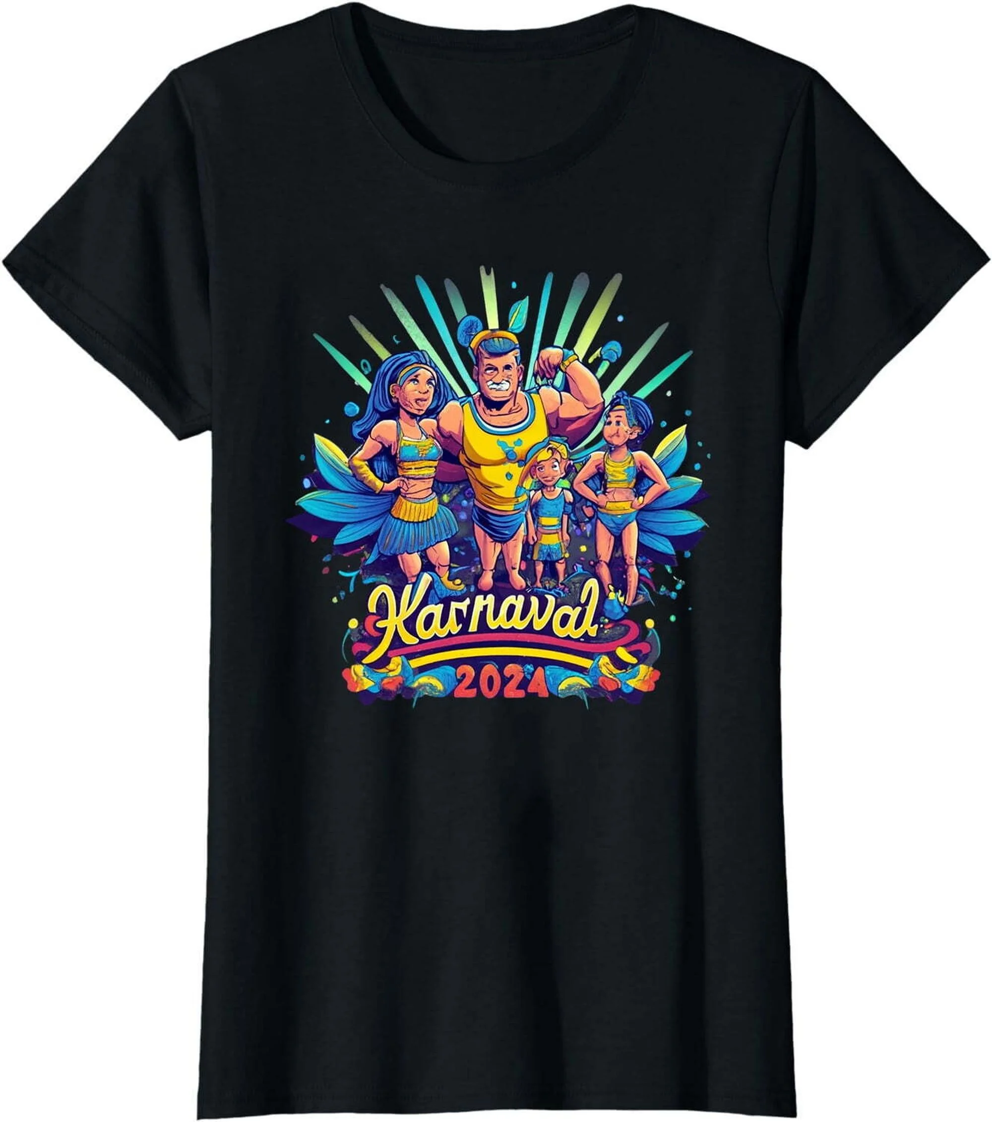 Carnival Craze: Celebrate with a Festive Bodybuilding Tee - Perfect Gift for the Ultimate Party!