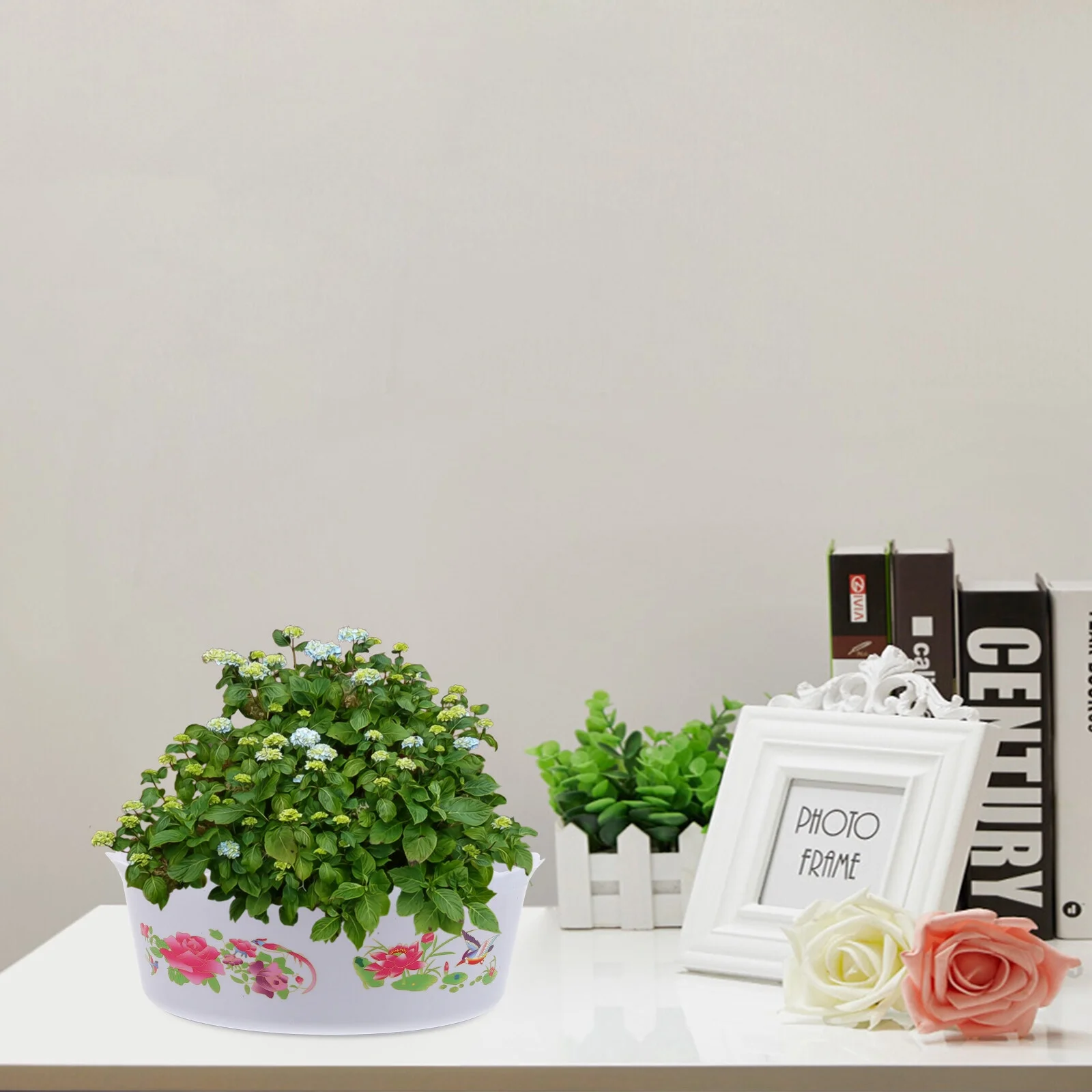 Jibingyi 6Pcs Water Lily Pot Small Fish Bowl Plastic Plant Planting Pot Plastic Reusable Plants Pot Water Plants Planter