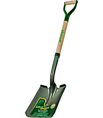 Landscapers Select 34594 D Handle Square Point Shovel Wood Handle