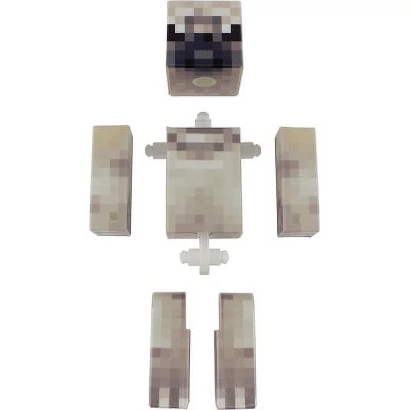 Pug Action Figure Toy, 4 Inch Custom Series Figurines by EnderToys