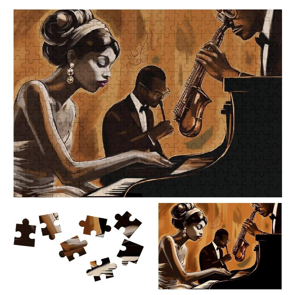 ONETECH Monkey Wooden Jigsaw Puzzle Leisure Game Toy Gift for Family Friends 300 PCS