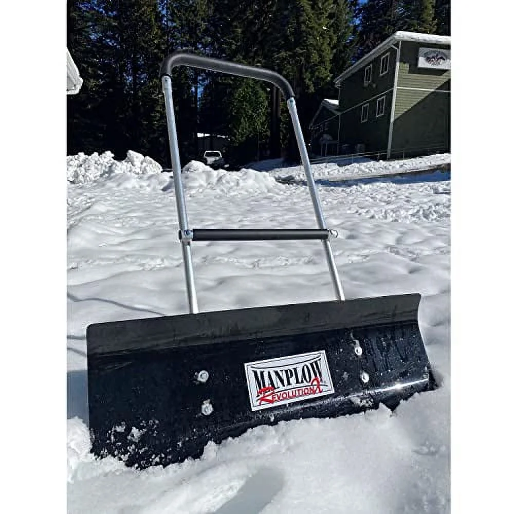 MANPLOW RevolutionX Snow Pusher with U Handle (48 Inch)