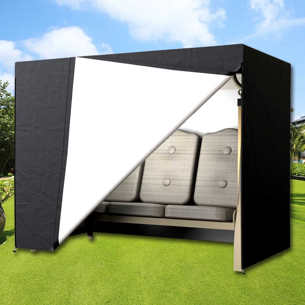 Willstar Garden Swing Waterproof Seat Covers 3 Seater Hammock Cover Furniture Shelter Heavy Duty Dust UV Rain Resistant Protection Cover 170 X 145 X 220cm