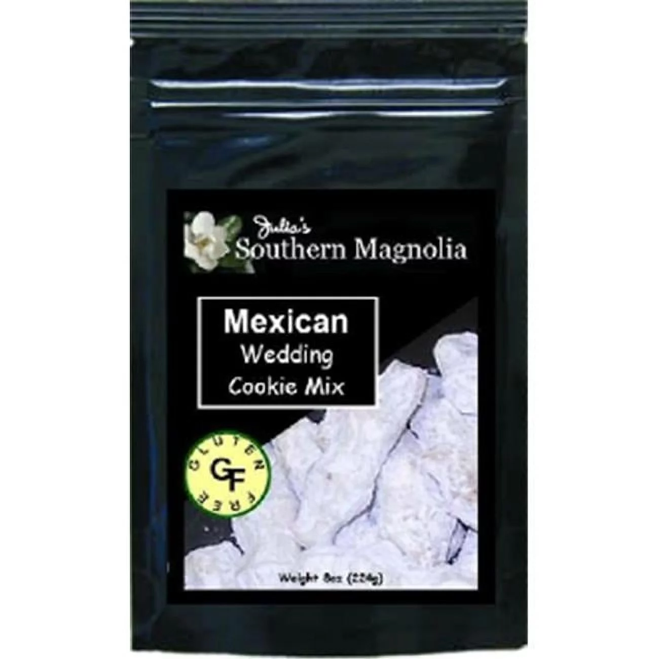 Julias Southern Magnolia  Gluten Free Mexican Wedding Cookie Mix - 8oz bag, Pack of 4