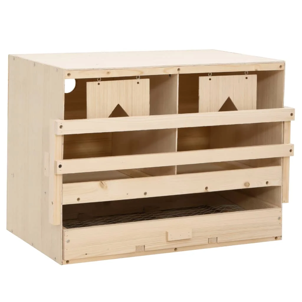 Solid Pine Wood Chicken Laying Nest with 2 Compartments – Spacious, Durable, Easy to Clean – Ideal for Small Farms and Hobbyists