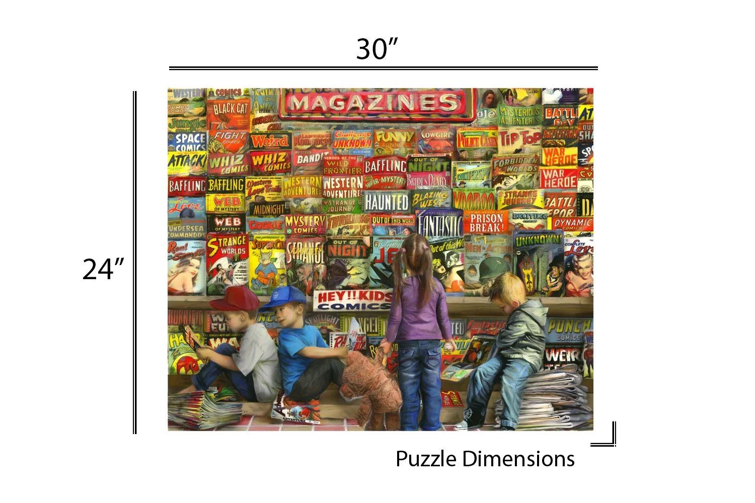 Springbok Comic Book Heaven - 1000 Piece Jigsaw Puzzle Adults - Unique Cut Pieces