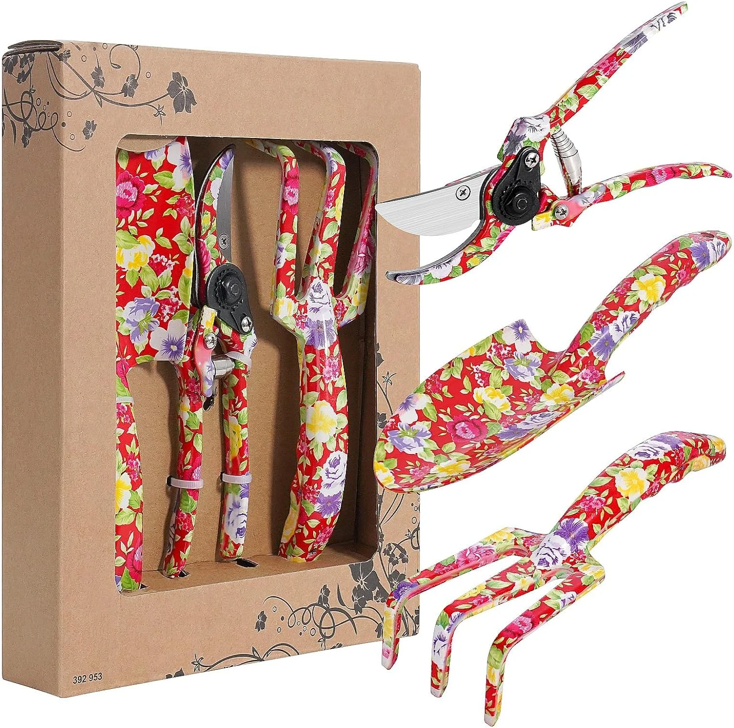 z Garden Tools Set， 6 Pieces Heavy Duty  Large Size Gardening Hand Tools  Sturdy & Durable  Classic Utility Tools for Planting and Maintaining Gardens  Vegetable and Medicinal Gardens