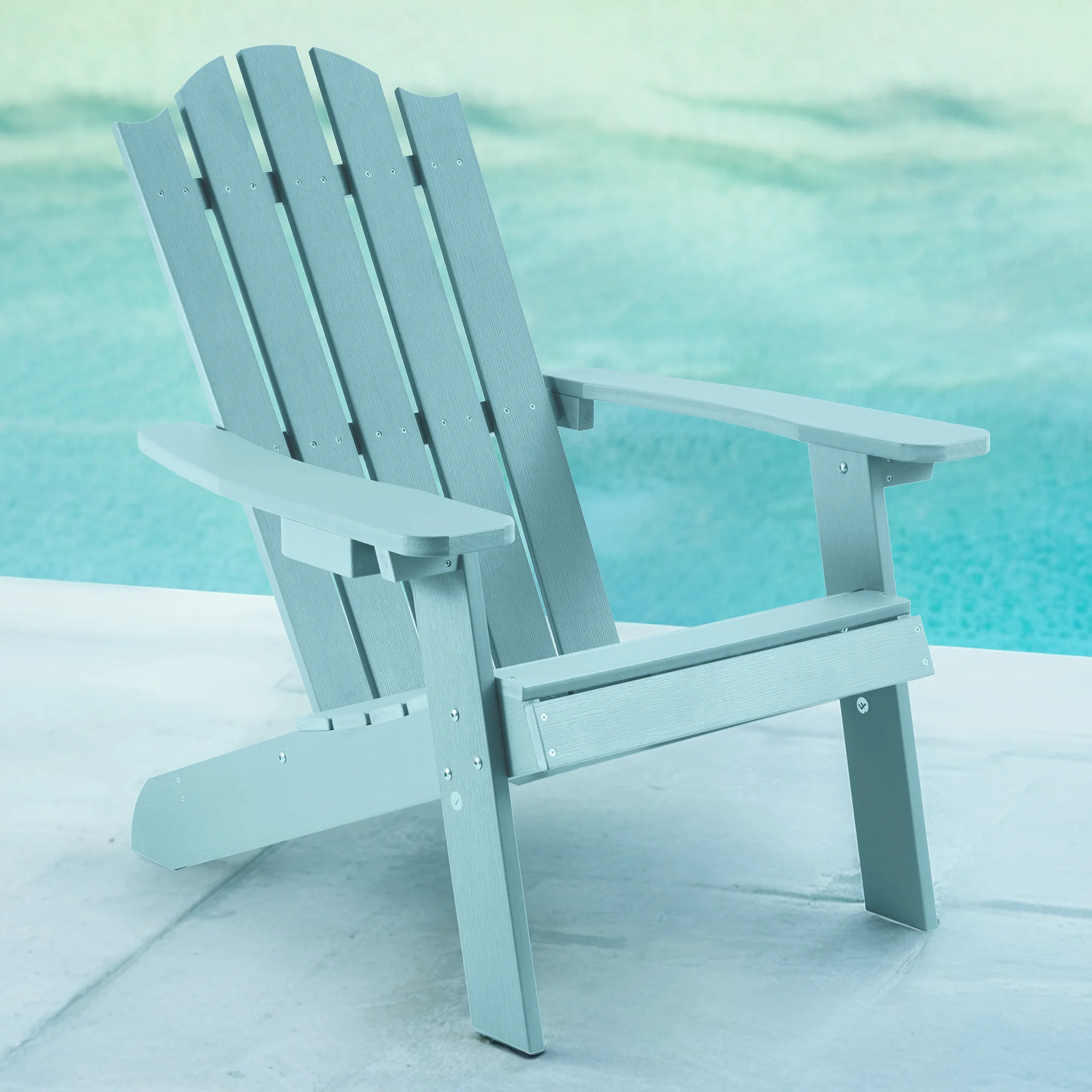 Charlestown Commercial Grade Indoor/Outdoor Adirondack Chair Blue