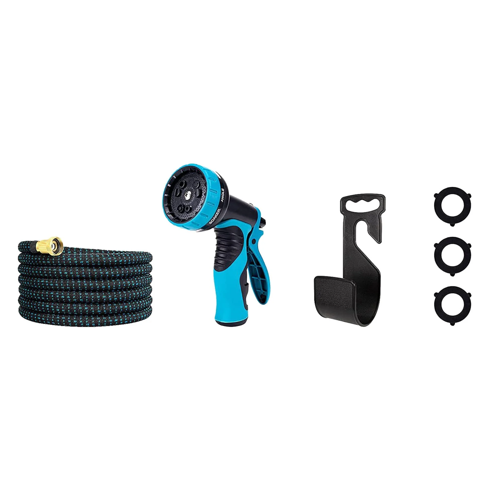 SIfdSeng Garden Retractable Hose Set High Pressure Car Wash Water Watering Garden Garden Hose 50Ft Father's Day Gifts for Dad Father's Day Gifts for Grandparents Father Day Gifts from Kids Bulk