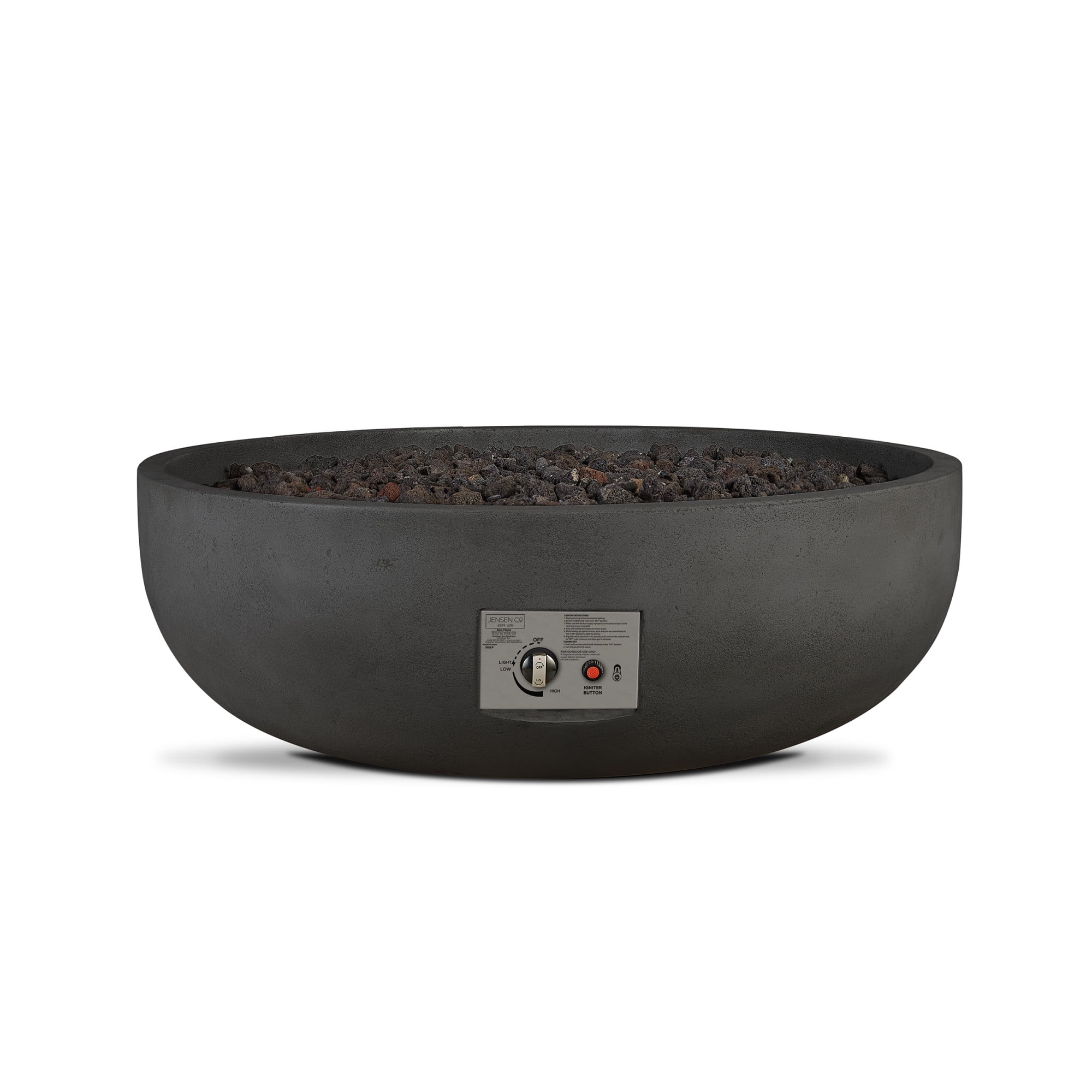 Real Flame 300Lp Willows 38 In. Wide 120,000 BTU Liquid Propane Fire Pit - Fog