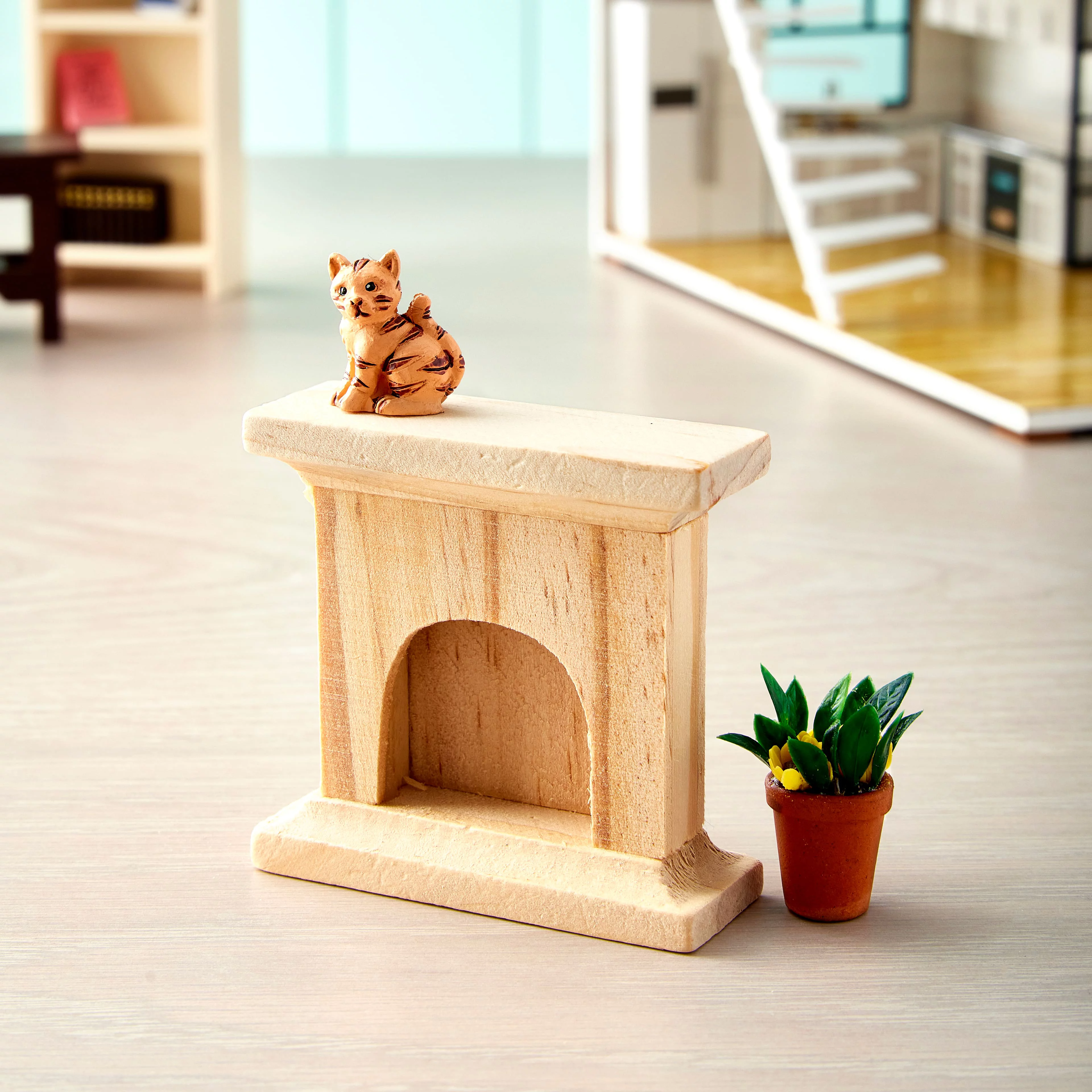 12 Pack: Mini Wood Fireplace by Make Market®
