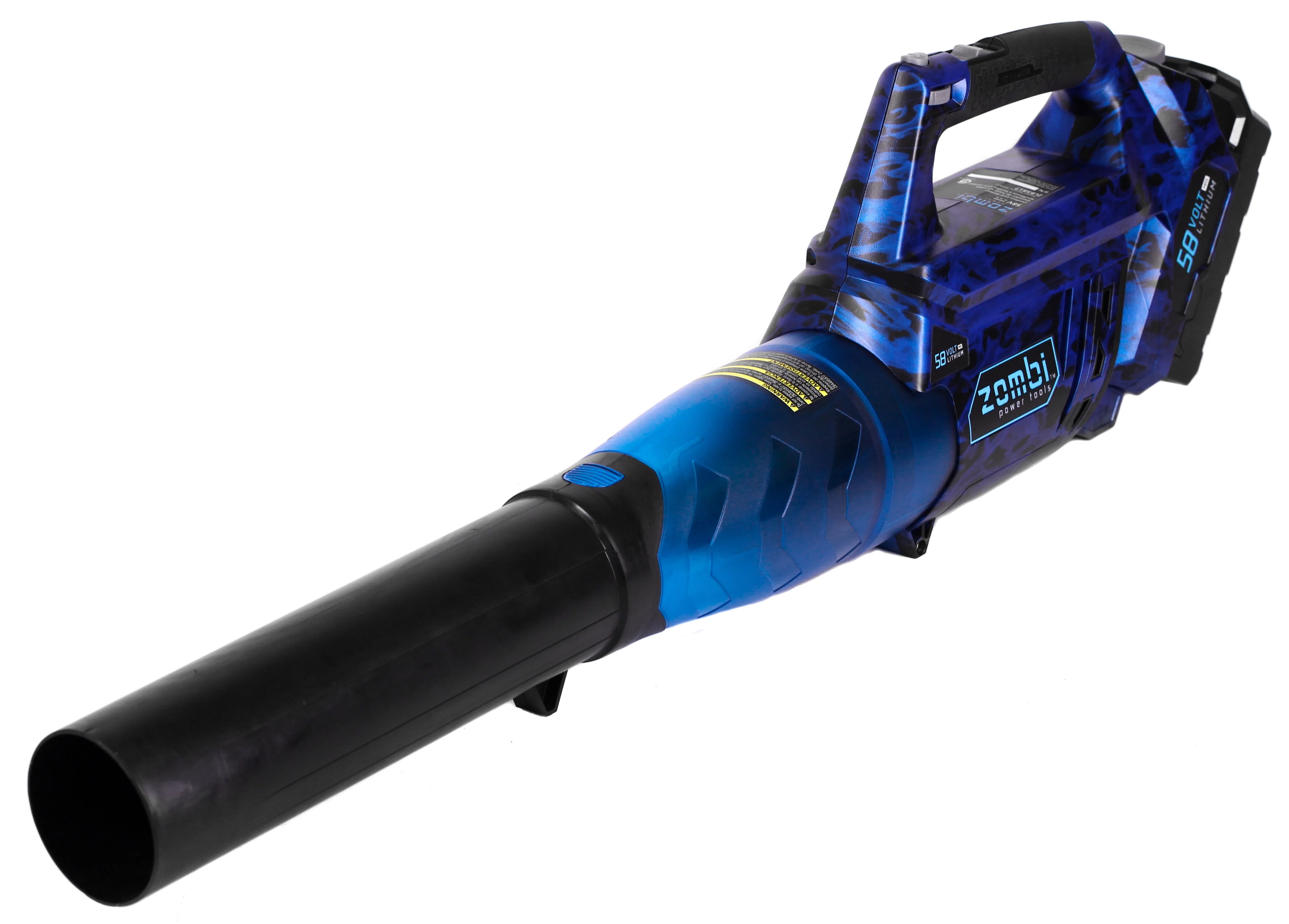 Zombi 58 Volt Variable Speed Lithium Cordless Electric Blower, 4Ah Battery and Charger Included