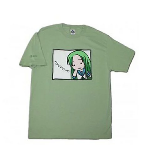 Haruhi Churuya-San Nyoro Adult Green Anime T-Shirt - (X-Large)
