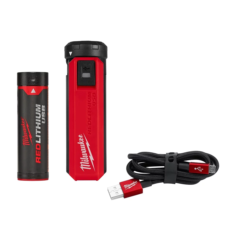 Milwaukee REDLITHIUM USB Battery and Charger Power Stick Kit