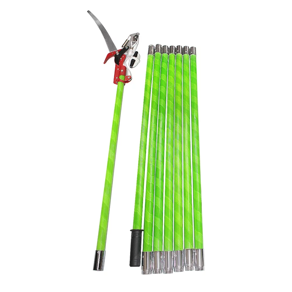 ZXMT 26ft Pole Saw Adjustable Length Pruning Saw for Triming Tree
