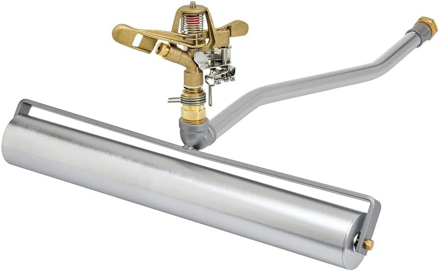 Rollerpro 22-Inch Portable Sprinkler System Base With 3/4-Inch Part Circle Brass Impact Sprinkler, 1-Inch FHT X 1-Inch FPT, Includes 3/4-Inch Hose Or Sprinkler Adapters, A-RP221-SI075P