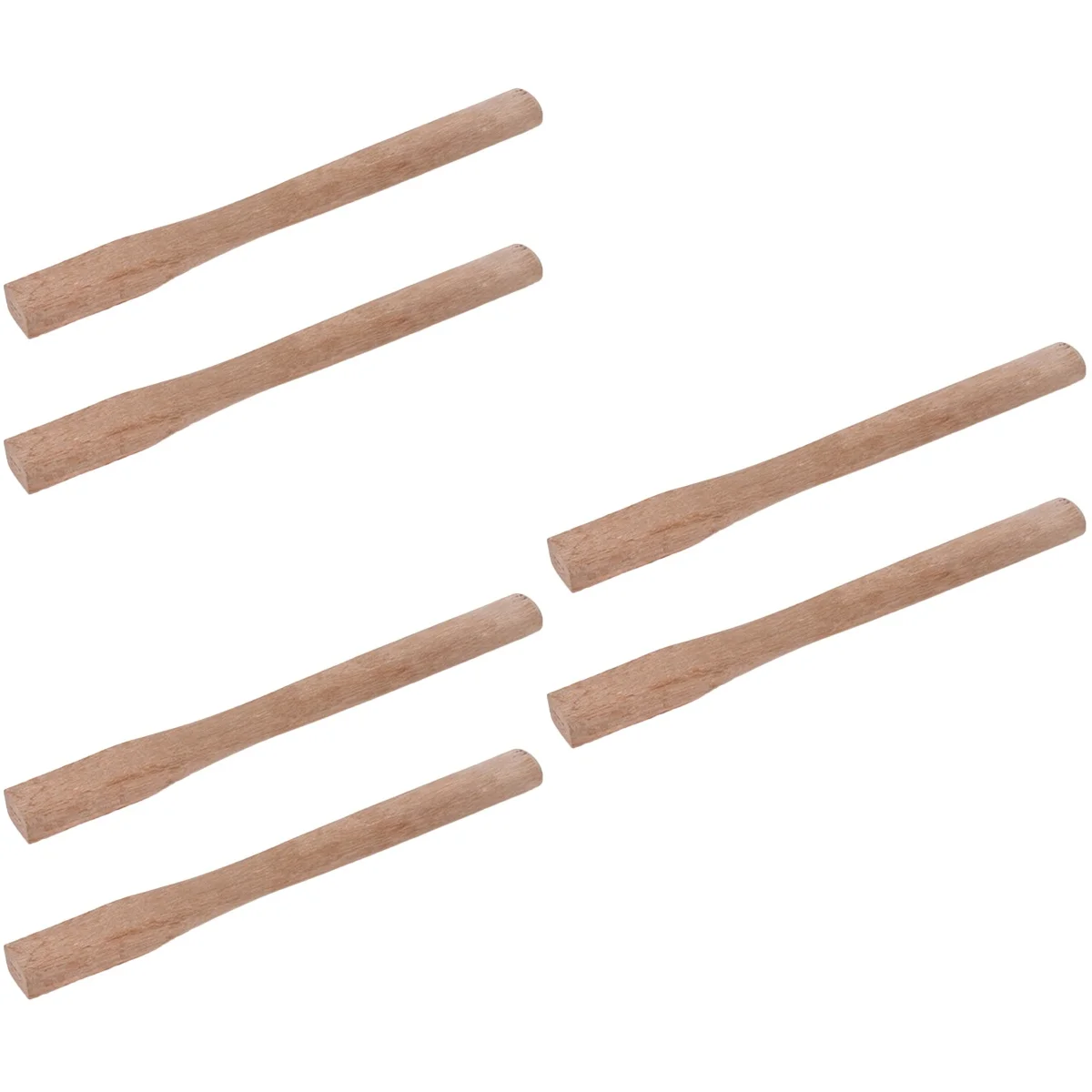 NUOLUX 6 Pcs  Axe Handle Replacement Wooden Axe Handle Grip Practical Axe Wood Handle Axe Supplies