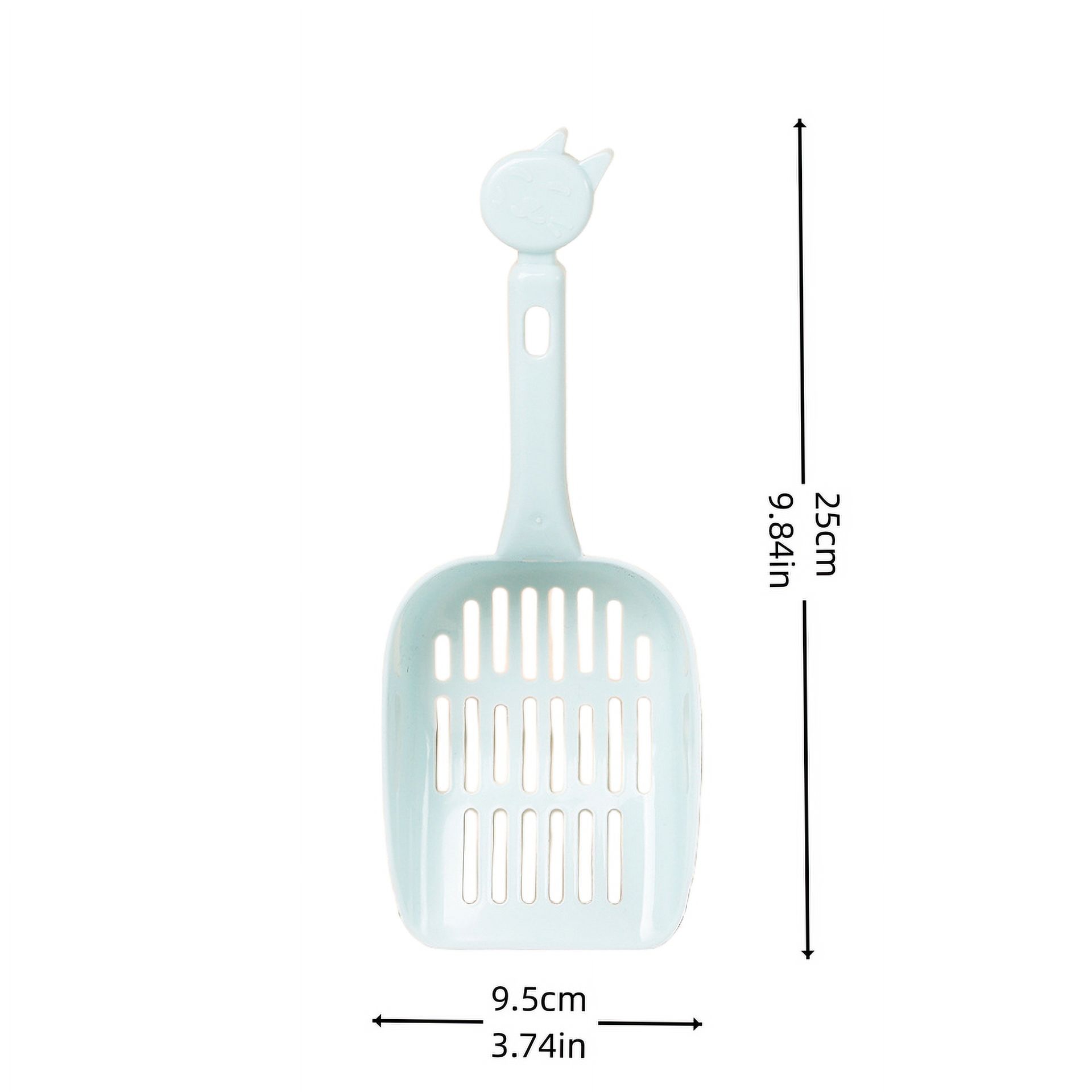 1 set of cat litter shovel plastic mesh cat litter shovel thickened cat excrement shovel artifact cat litter shovel