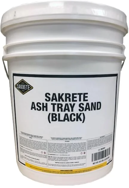 Ash Tray Sand, 50 lb, Black