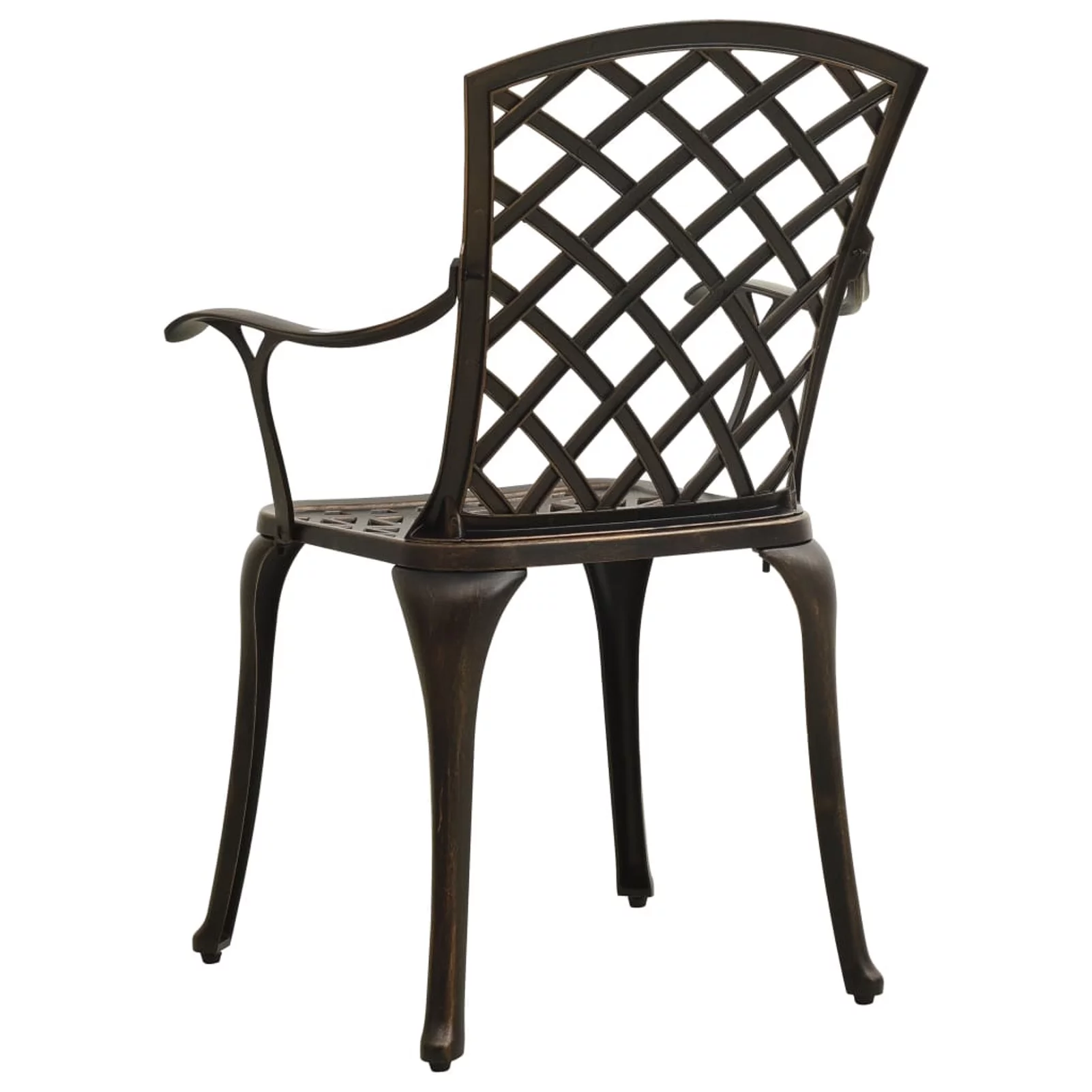 Tomshoo 3 Piece Bistro Set Cast Aluminum Bronze