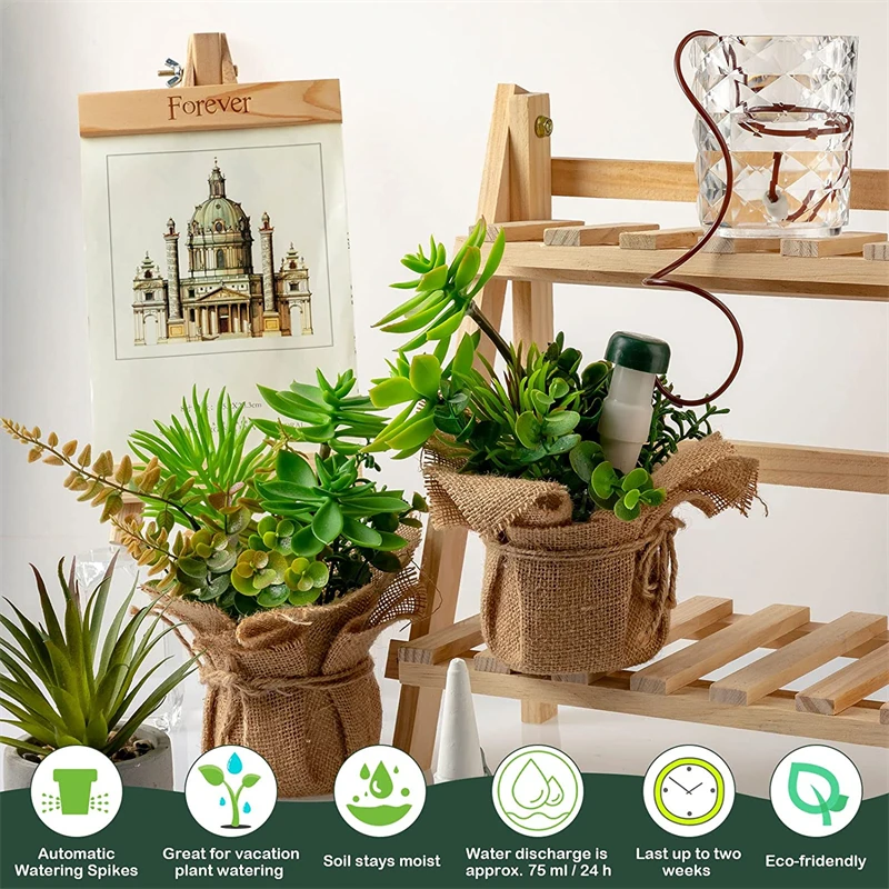 Self Plant Watering Device Automatic Watering Spike Stake Plant Self Drip Irrigation Slow Release Water Dripper  Plant Poured