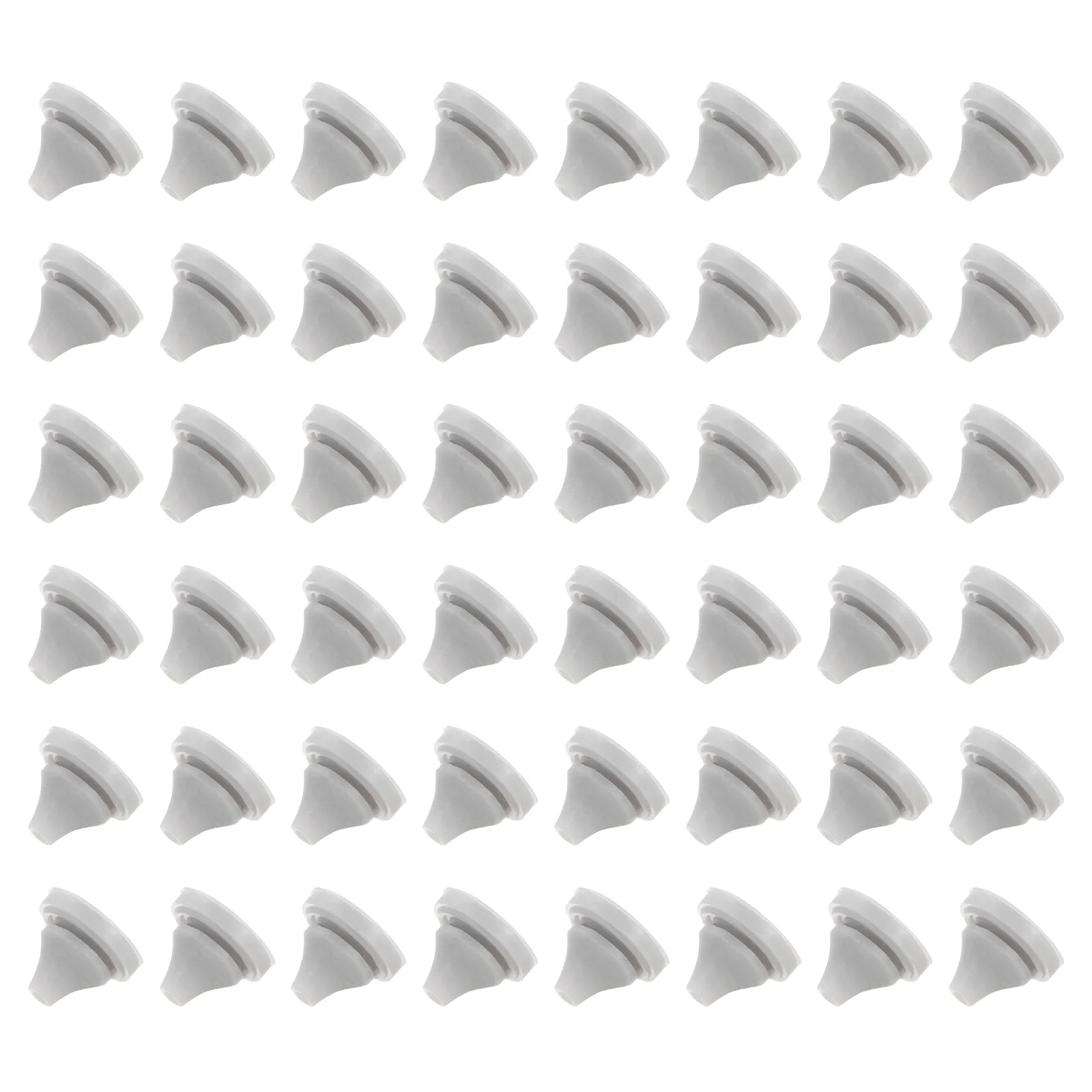 25pcs Shower Head Replacement Nozzles, Silicone Nozzle Sprinkler Spout Round Nib Fit 5mm Hole, Light Grey