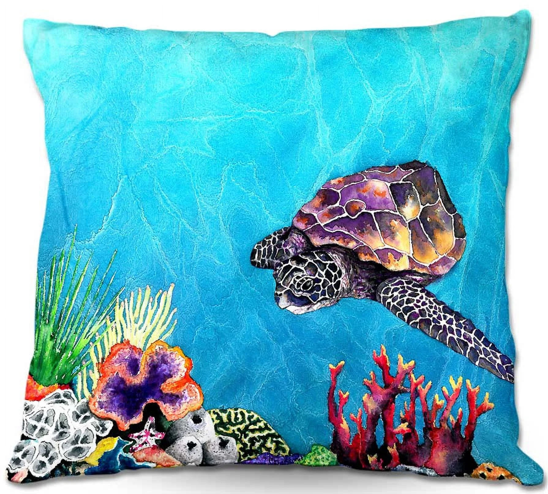 DiaNoche Designs Throw Pillows from Artist Brazen Design Studio - Sea Turtle