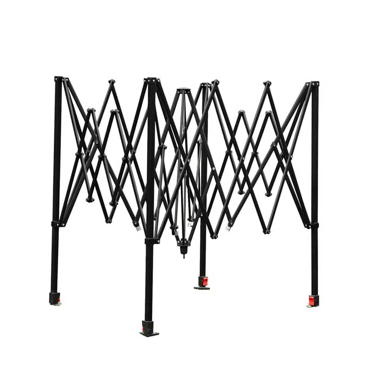 Fithood 8*6ft Plastic Sprayed Iron Pipe PE Mesh Foldable Greenhouse Shed Green