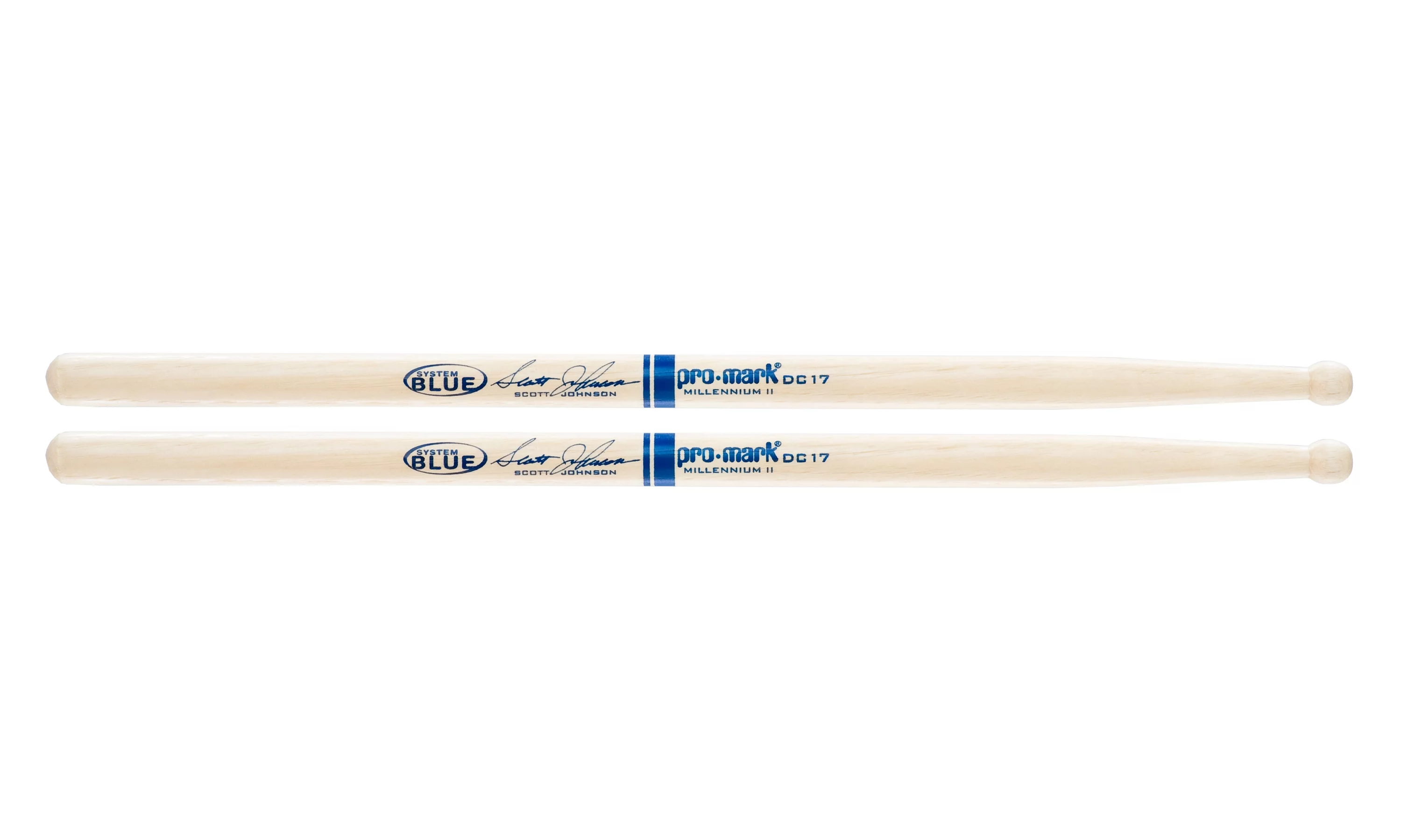 Promark Hickory DC17 Scott Johnson Wood Tip drumstick