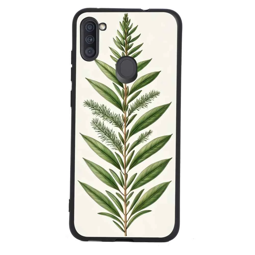 Evergreen-botanical-drawings-0 phone case for Samsung Galaxy A11 for Women Men Gifts,Evergreen-botanical-drawings-0 Pattern Soft silicone Style Shockproof Case