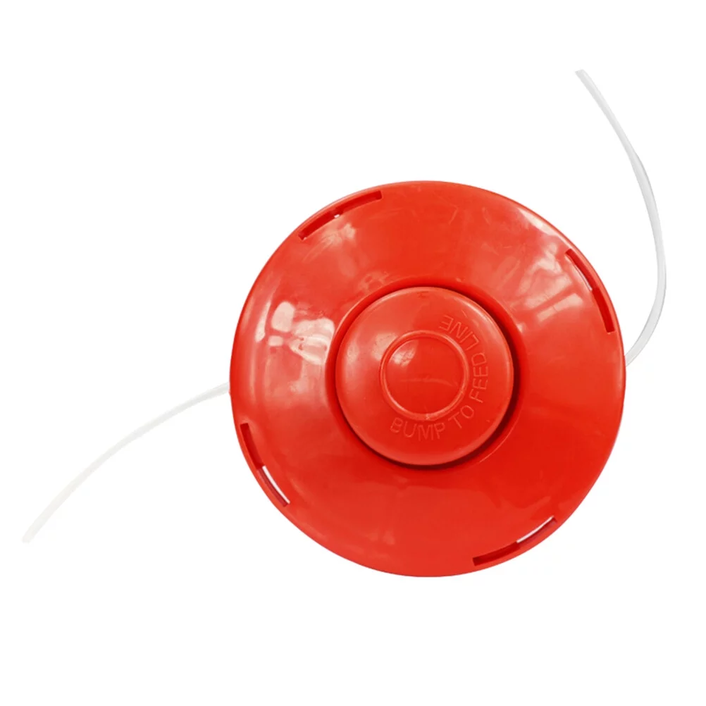 Guichaokj Universal Garden Grass Trimmer Brush Cutter Head 2 Wires Mower Bump Cutting Trimmer Gardening Brush Cutter Head Grass Trimmer Head (Red)