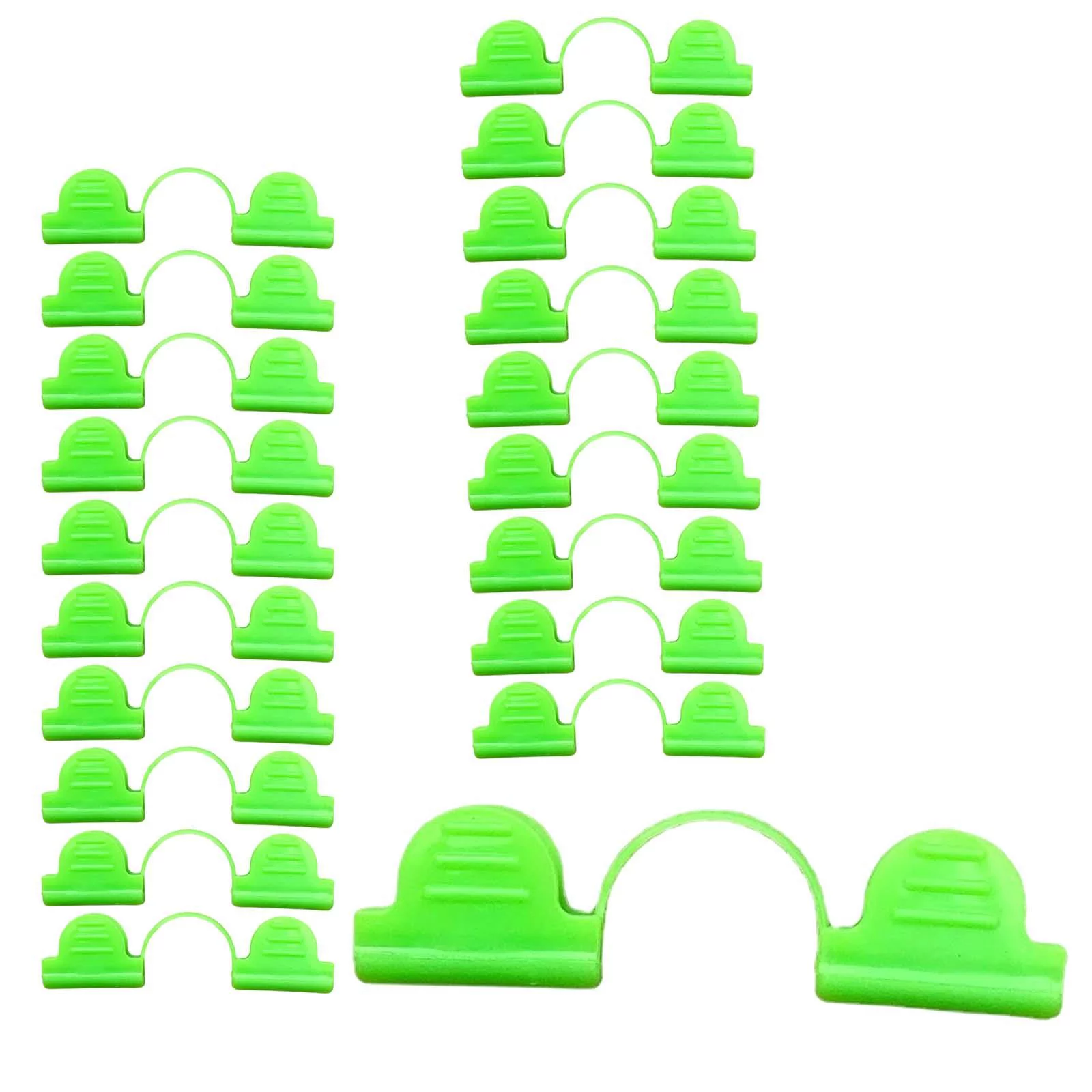 20 Pieces Film Clamps for Garden Greenhouse Hoops for Fixing Farming Plants 6mm