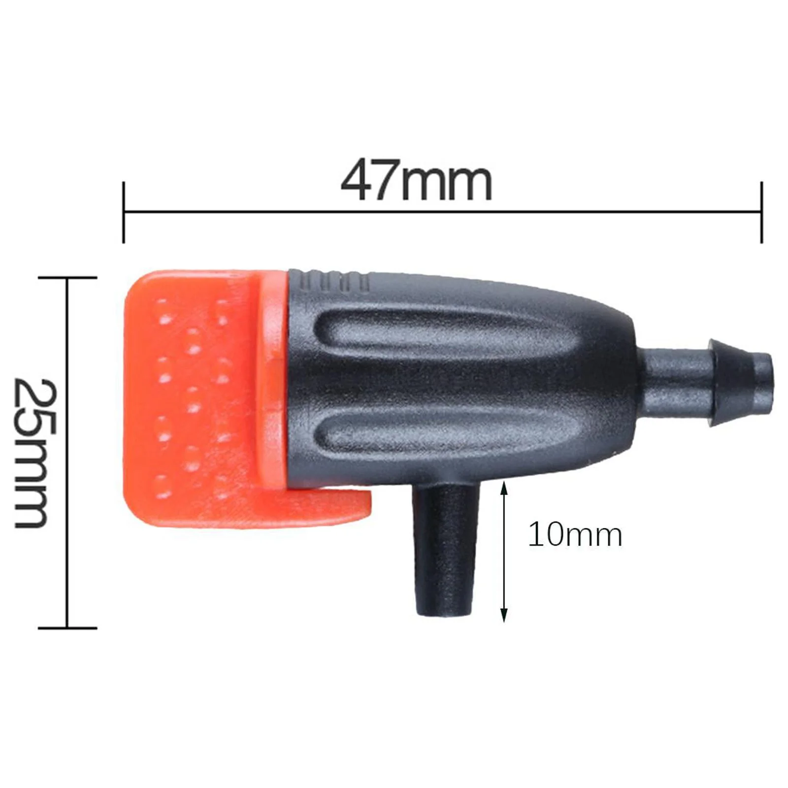 10x Irrigation Dripper Drips Emitters Adjustable Lawn Watering System Connecter 1/4'' Sprinklers Gardens Farm Micro Drips Dripper Sprinklers