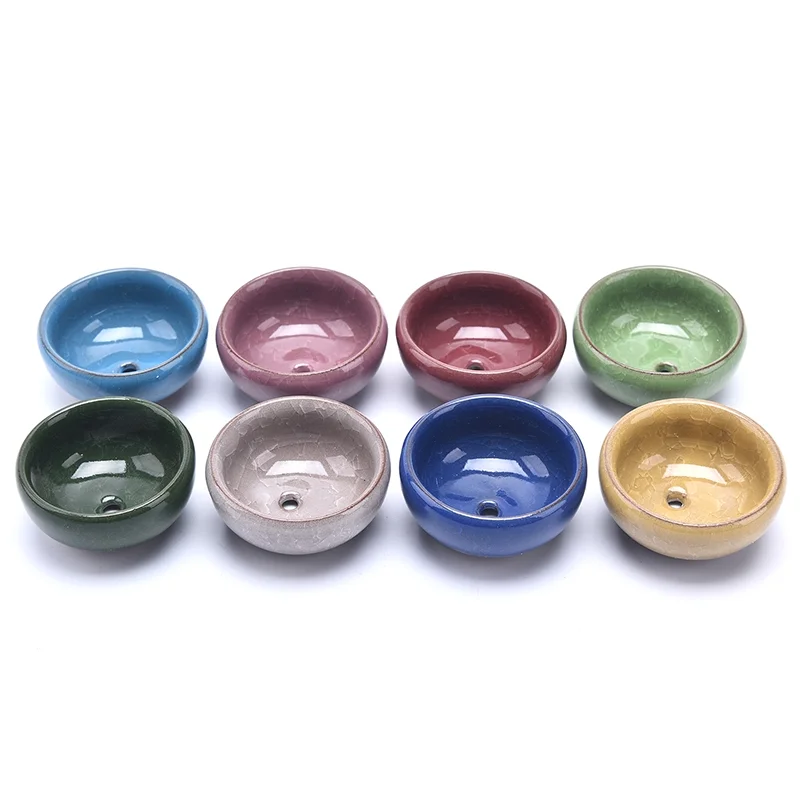 Adorable Mini Ice-Crack Glaze Flower Ceramics Succulent Planter Pot for Home Decor - Cute and Charming Decorative Plant Pot with Unique Crackle Glaze Design - Ideal for Succulents and Sma