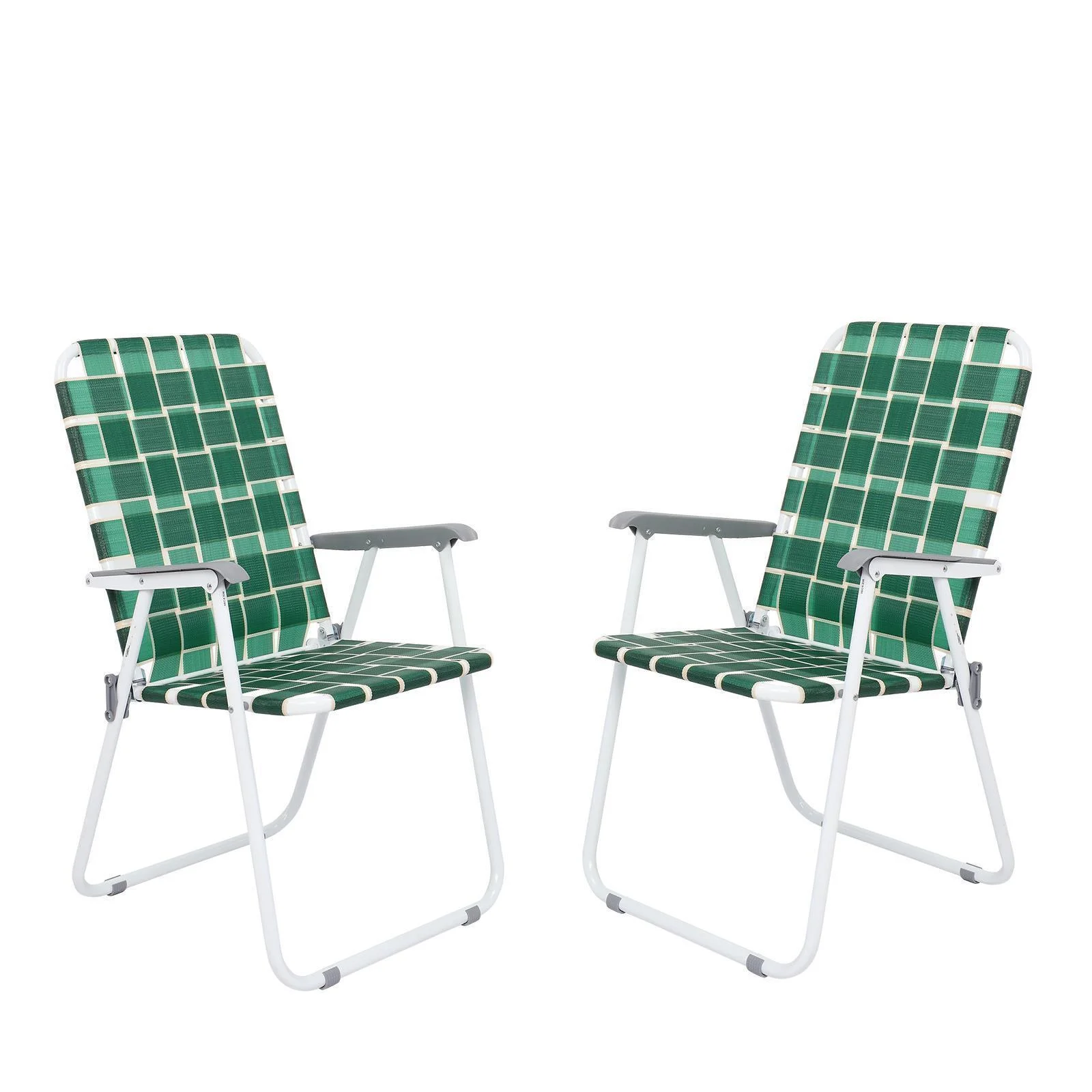 2 Pack Folding Web Chair Beach Chair Lawn Patio Webbed Strap Winter On Sale