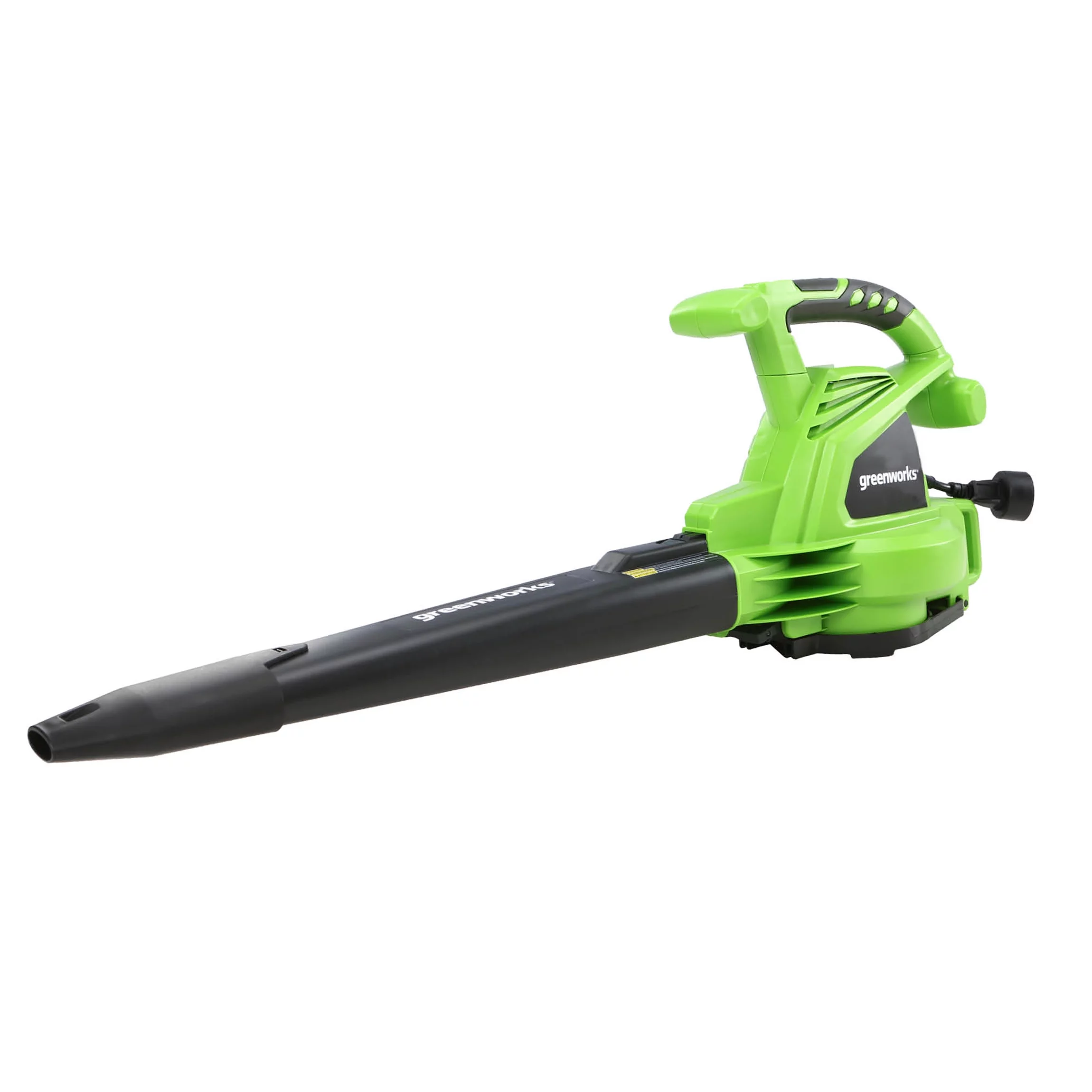Discontinued - Greenworks 12 Amp 380 CFM Corded Electric Leaf Blower / Mulcher/ Yard Vacuum, 24072