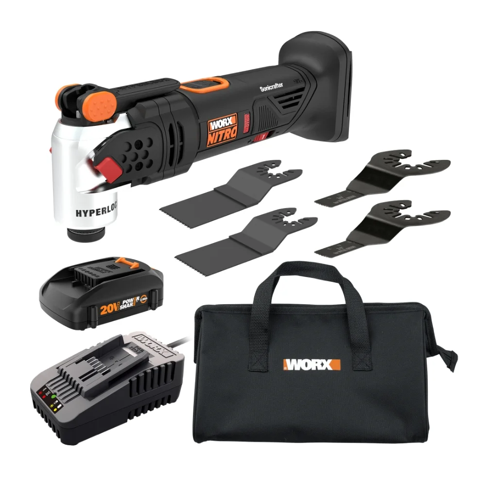 Worx 20V 2Ah Cordless Battery-Powered Oscillating Multi-Tool