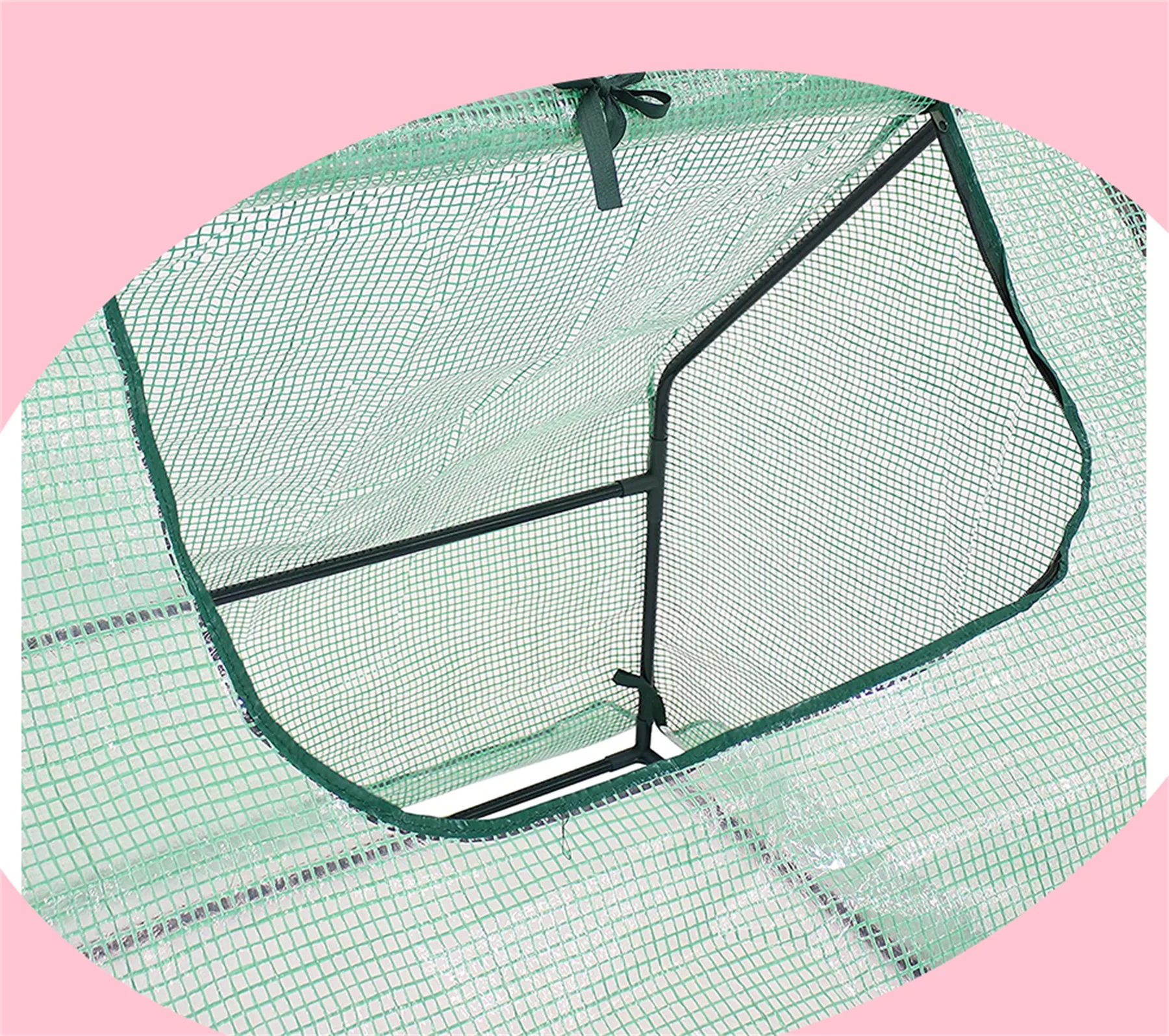 Mini Cloche Greenhouse with Zipper Doors