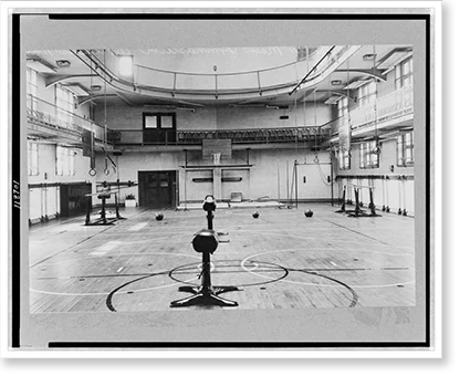 Historic Framed Print, Massachusetts. Worcester. Y.M.C.A. gymnasium, 17-7/8