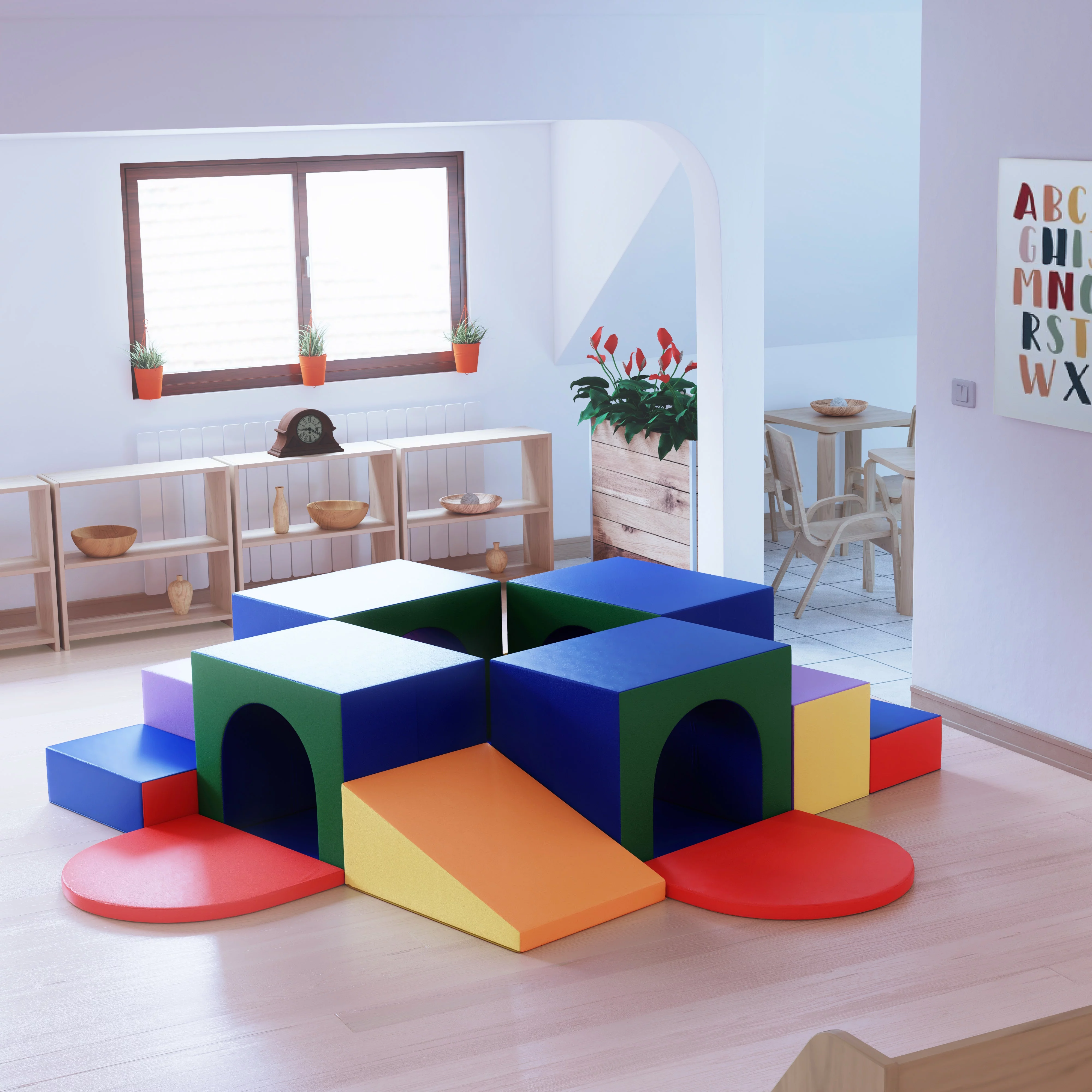 ECR4KIDS SoftZone Tunnel Maze Soft Play